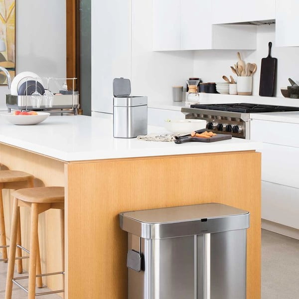 Pilkas konteineris kompostuojamoms atliekoms 4 l - simplehuman-image-4