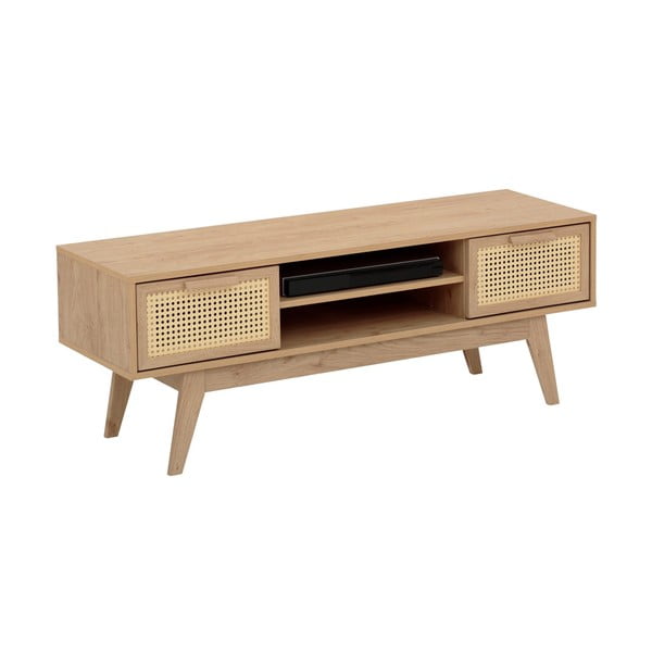 TV spintelė natūralios spalvos iš ąžuolo 128x47 cm Bridget – Støraa
