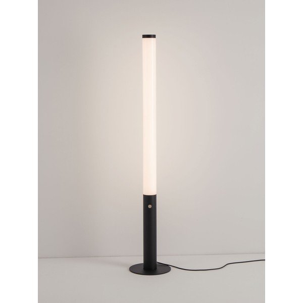 Matinės juodos spalvos iš plieno pastatomas šviestuvas LED su pritemdymo funkcija (aukštis 141 cm) su gaubtu iš akrilo stiklo Glaze – Nova Luce-image-3