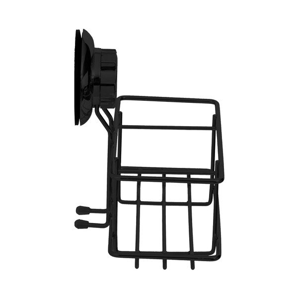 Juodos spalvos sieninė vonios kambario lentyna Compactor Bestlock-image-3