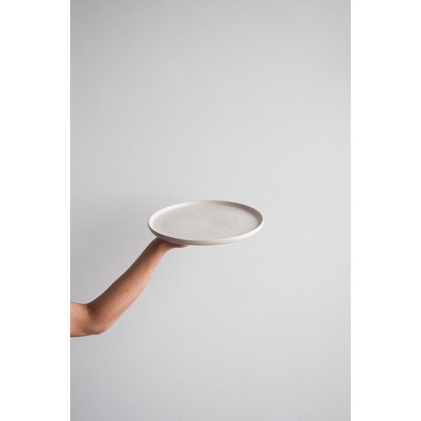 Šviesiai rožinė akmens masės didelė lėkštė ÅOOMI Dust, ø 27,5 cm-image-2