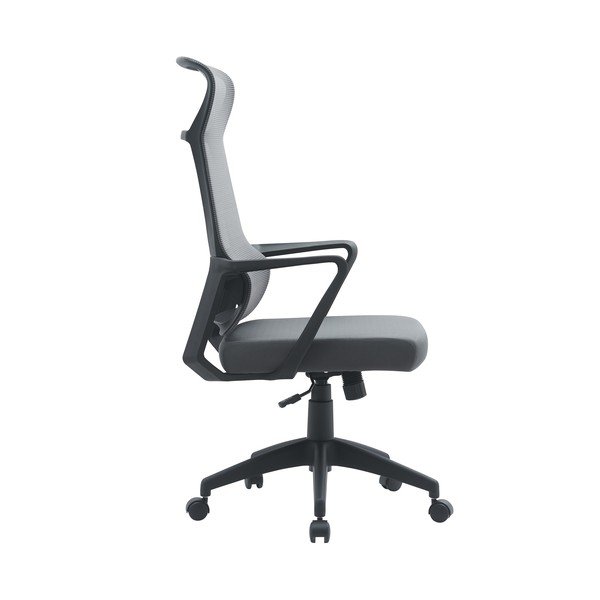 Pilkos spalvos iš audinio biuro kėdė Hoboken – Yes Everyday-image-2