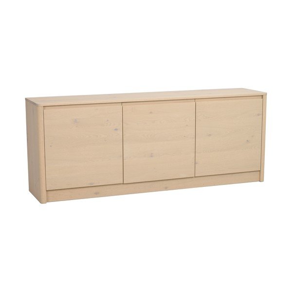 Šviesios natūralios spalvos šoninė spintelė iš ąžuolo 180x70x40 cm Melstone – Rowico