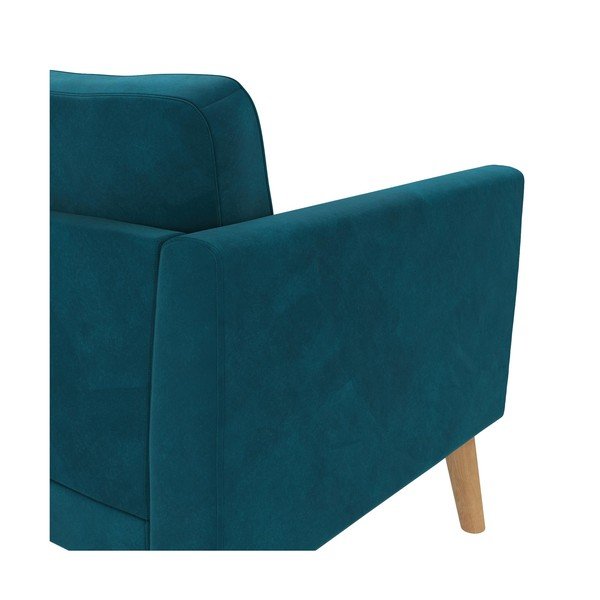 Mėlynos spalvos sofa iš velveto 192 cm Gloria – Støraa-image-3
