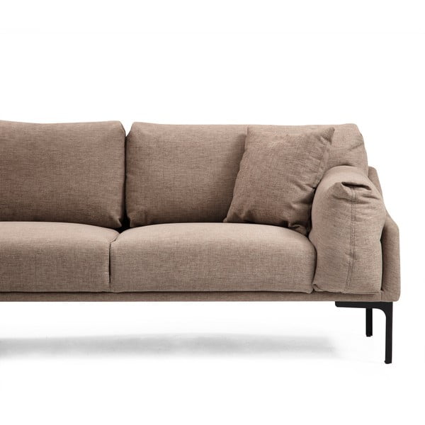 Smėlio spalvos kampinė sofa Artie Leo, kairysis kampas-image-4