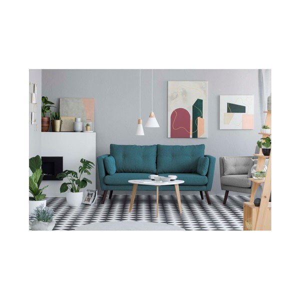 Turkio spalvos 3 vietų sofa Mazzini Sofos Elena-image-2