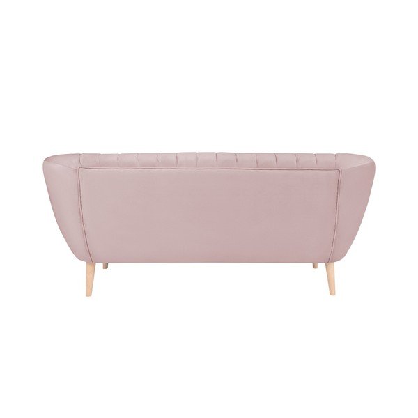 Rožinė trijų vietų sofa "Micadoni Home Vincente-image-3