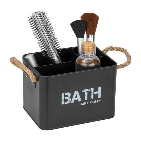 Juodas vonios kambario organizatorius su 4 skyriais "Wenko Gara-image-1