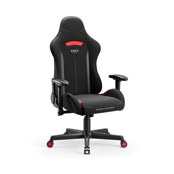Žaidimų kėdė juodos spalvos X-Starter – Diablo Chairs