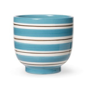 Mėlynos ir baltos spalvos keraminis vazonas Kähler Design, ø 12 cm