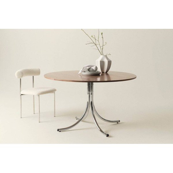Iš metalo apvalios formos valgomojo stalas ø 130 cm Chipley – Jotex-image-2