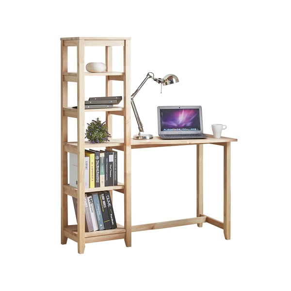 Rašomasis stalas su lentynomis DEEP Furniture Aileen-image-2