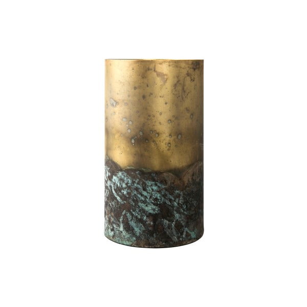 Žalia ir auksinė "Canett Liam" vaza, 23 cm