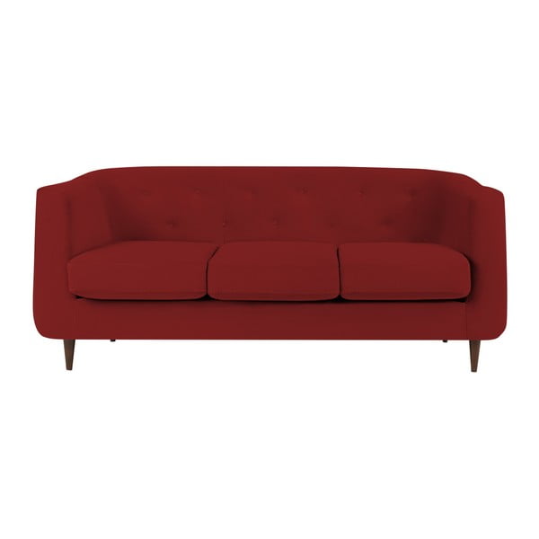 Raudona sofa "Kooko Home Love", 175 cm