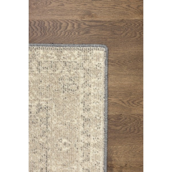 Kilimas iš vilnos smėlio spalvos 200x300 cm William – Agnella-image-3