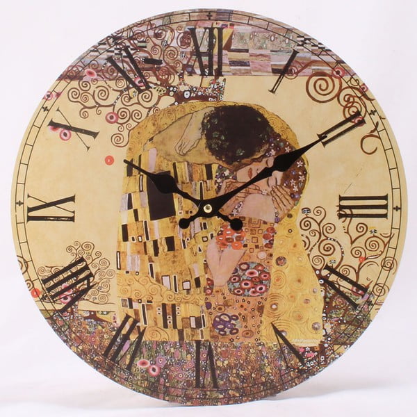 Medinis sieninis laikrodis Dakls Retro, ⌀ 34 cm