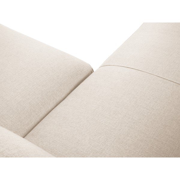 Šviesios smėlio spalvos kampinė sofa-lova Interieurs 86 Herve, kampas kairėje-image-1