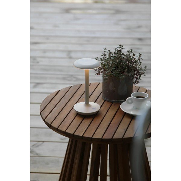 Pilkai smėlinės spalvos stalinis šviestuvas LED (aukštis 20 cm) Petit – Markslöjd-image-1