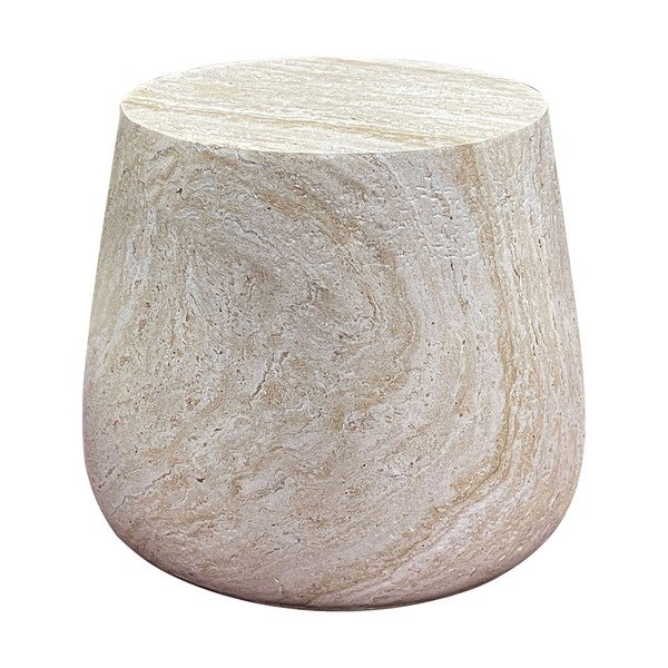 Iš akmens apvalios formos sodo šoninis staliukas ø 47,5 cm Bonn – House Nordic