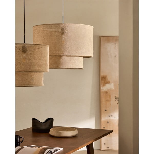 Smėlio spalvos šviestuvo gaubtas ø 60 cm Mariela – Kave Home-image-1