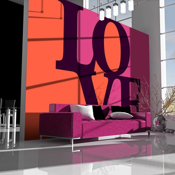 Didelio formato tapetai Artgeist Love Is in the Air, 200 x 154 cm-image-1