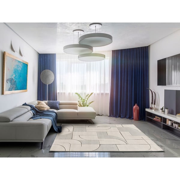 Kilimas kreminės spalvos 200x290 cm Lena – Universal-image-2