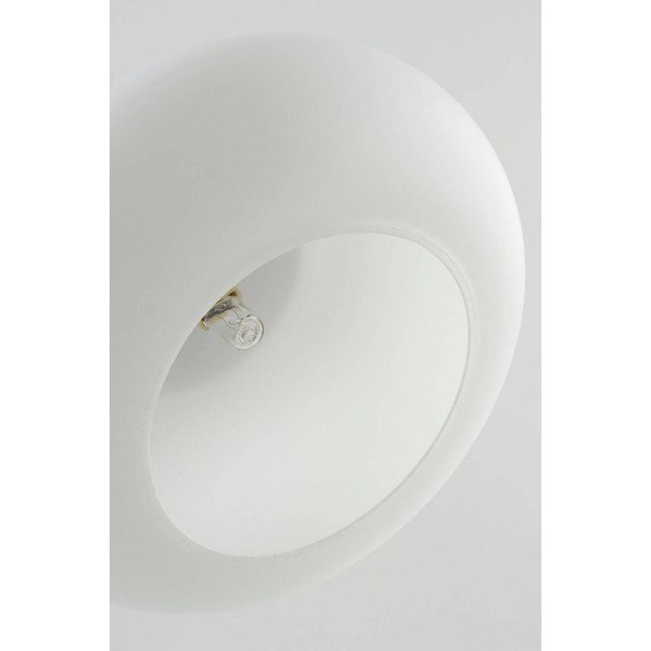 Baltos spalvos/matinės sidabrinės spalvos kabantis šviestuvas iš opalinio stiklo ø 20 cm Thalia – Jotex-image-3