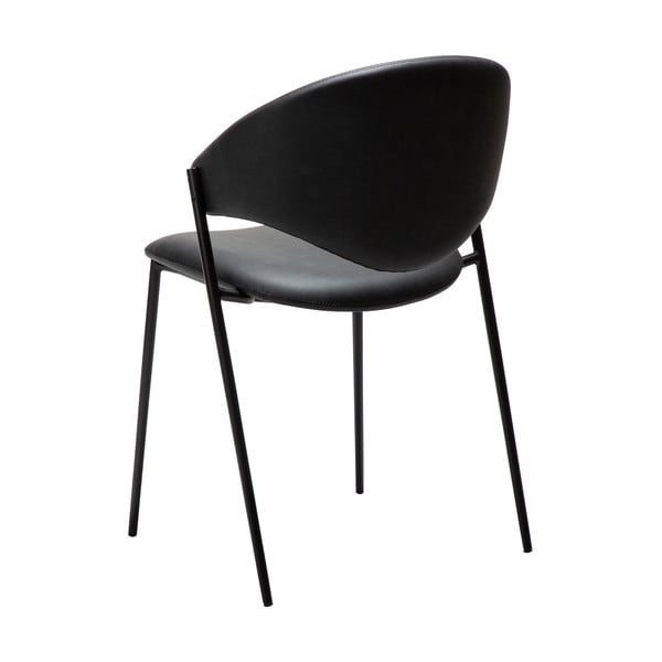 Juodos spalvos iš dirbtinės odos valgomojo kėdė Zone – DAN-FORM Denmark-image-3