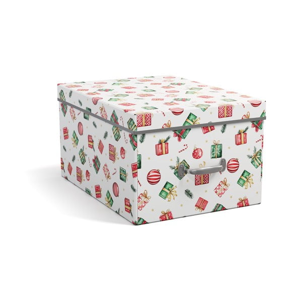 Iš kartono daiktadėžė su dangčiu/dekoratyvinė 37x50x15 cm Engla Christmas Storage – Bigso