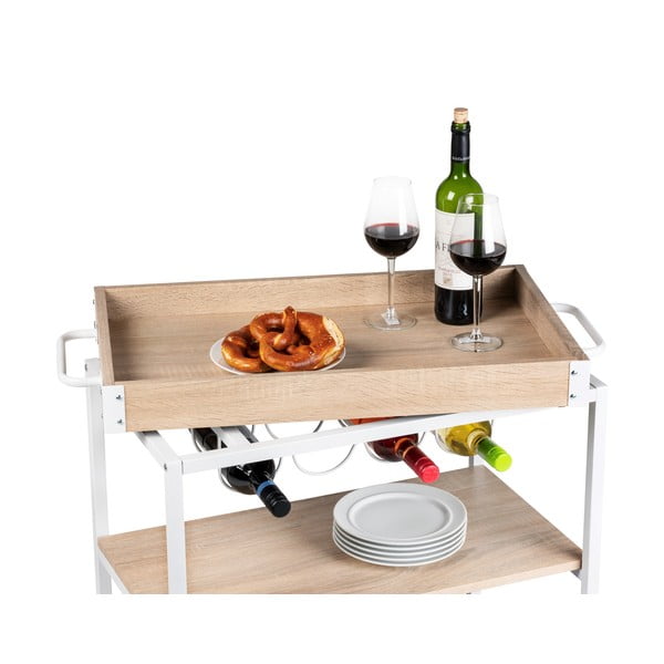 Serviravimo stalas ant ratukų 40x80 cm Rustico - Wenko-image-3