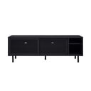 Iš metalo TV spintelė juodos spalvos 160x55x45 cm Veep – Unique Furniture