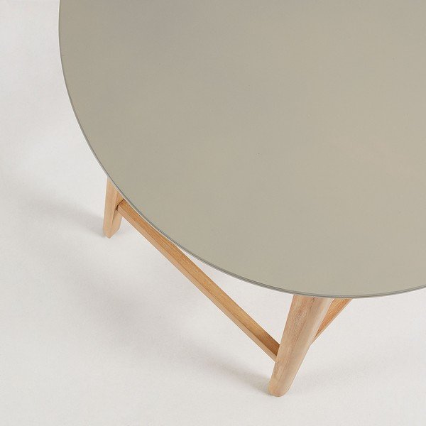 Eukalipto medienos balkono staliukas Kave Home Giorgia, ⌀ 70 cm-image-2