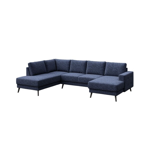 Kampinė sofa tamsiai mėlynos spalvos (su kairiuoju kampu) Fynn – Ghado-image-2