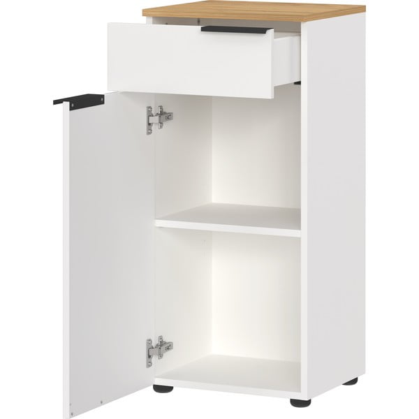 Aukšta vonios daiktadėžė baltos spalvos 39x85 cm Menen – Germania-image-3