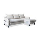 Šviesiai smėlio spalvos sofa-lova Miuform Charming Charlie, dešinysis kampas