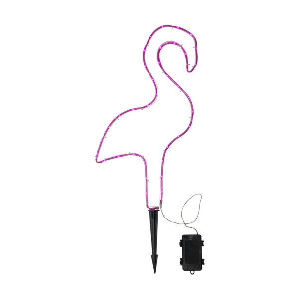 Rožinė flamingo formos lauko LED lempa Star Trading Tuby, aukštis 63 cm-image-1