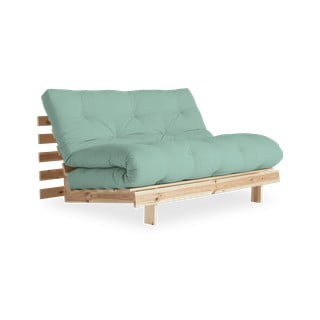 Mėtų žalios spalvos sulankstoma sofa Karup Design Roots Raw/Mint