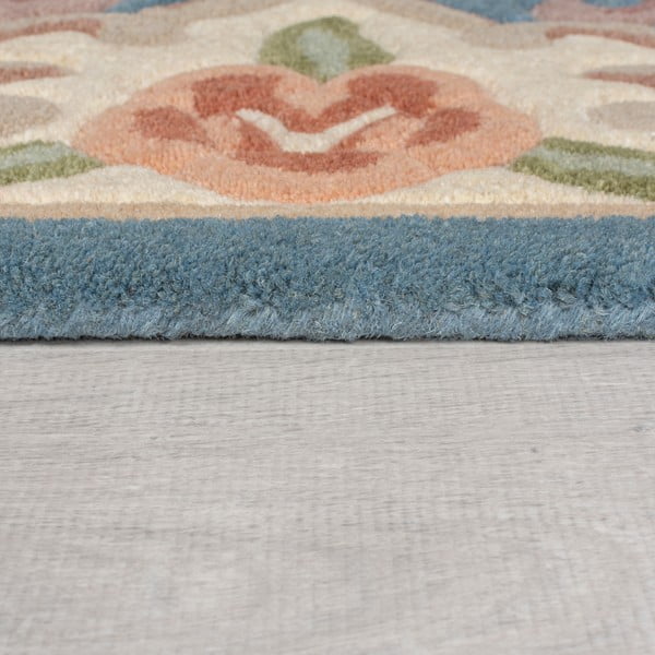 Mėlynas vilnonis kilimas Flair Rugs Aubusson, ⌀ 120 cm-image-4