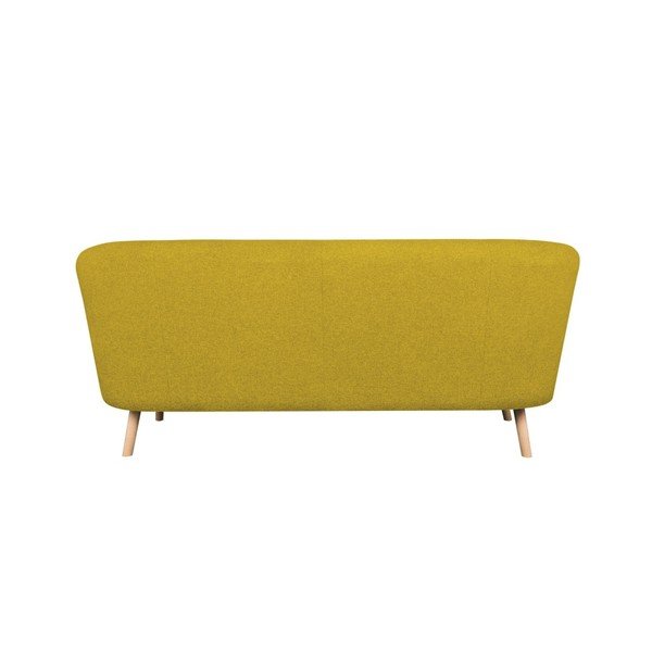 Geltona trijų vietų sofa "Kooko Home Pop-image-3
