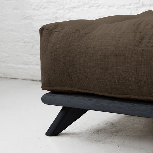 Sofa "Senza" juoda/šoko ruda-image-2