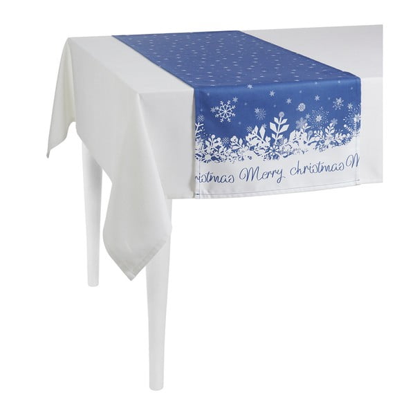 Mėlynas kalėdinis stalo kilimėlis Mike & Co. NEW YORK Honey Christmas, 40 x 140 cm
