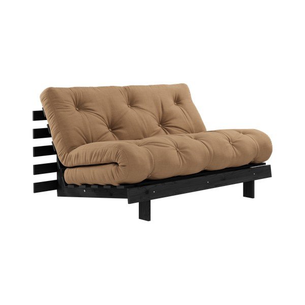 Sulankstoma sofa rudos spalvos 140 cm Roots Black Night – Karup Design