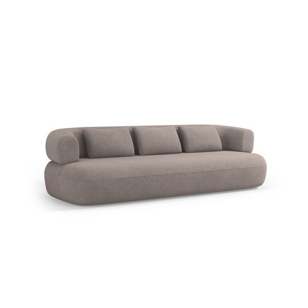 Šviesiai rudos spalvos sofa iš boucle 200 cm Jenny – Micadoni 