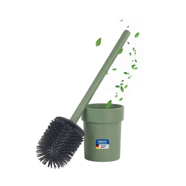 Su montavimu be gręžimo žalios spalvos iš plastiko tualeto šepetys su Turbo-loc tvirtinimu Lizan – Wenko-image-3