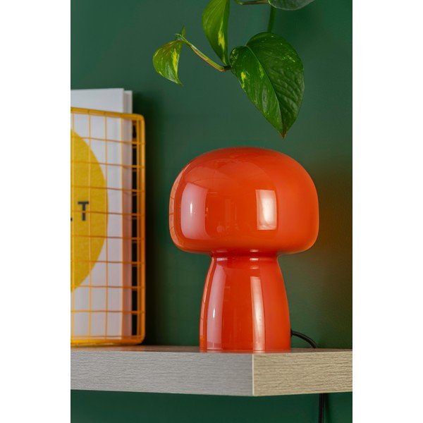 Oranžinės spalvos iš stiklo stalinis šviestuvas (aukštis 20 cm) Fervor – Leitmotiv-image-2