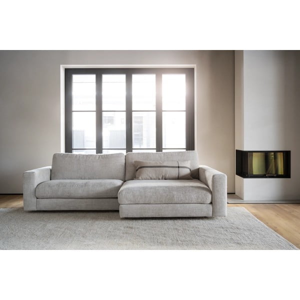 Kreminės spalvos kampinė sofa (dešinysis kampas) Duncan - Rowico-image-2