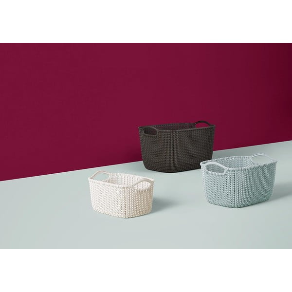 Baltas skalbinių krepšys Curver Knit, 3 l-image-4