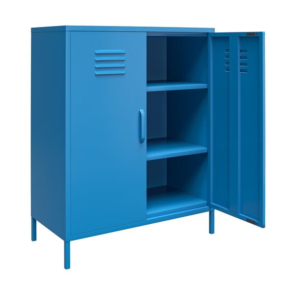 Mėlyna metalinė spintelė Novogratz Cache, 80 x 102 cm-image-3