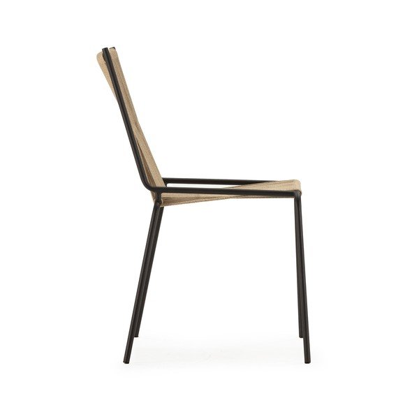 Smėlio spalvos iš metalo galima dėti viena ant kitos valgomojo kėdės 2 vnt. Emily – Marckeric-image-3