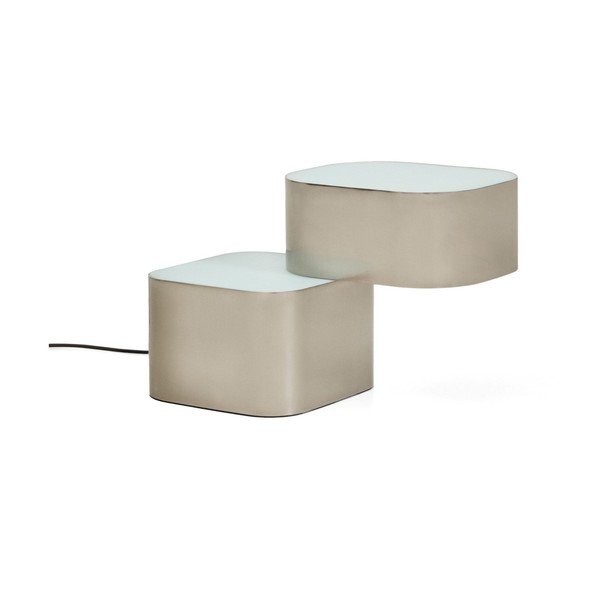 Pilkos spalvos iš metalo stalinis šviestuvas (aukštis 23 cm) Tandan – Kave Home